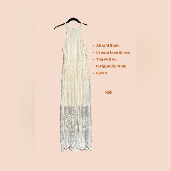 Altar'd State | Dresses | Altard State Cream Lace Dress | Poshmark Altar'd State | Dresses | Altard State Cream Lace Dress | Poshmark
